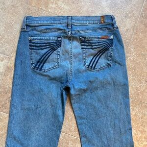 7 for All Mankind Dojo flare leg long jeans